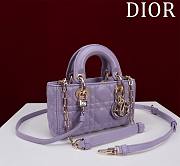 DIOR | Lady d-joy-micro Leather with Velvet purble - 6