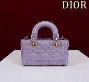 DIOR | Lady d-joy-micro Leather with Velvet purble - 4