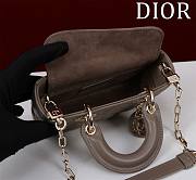 DIOR | Lady d-joy-micro Leather with Velvet dark gray - 6