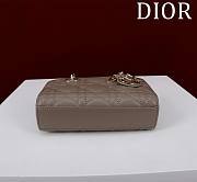 DIOR | Lady d-joy-micro Leather with Velvet dark gray - 4