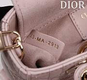 DIOR | Lady d-joy-micro Leather with Velvet light pink - 3