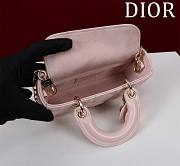 DIOR | Lady d-joy-micro Leather with Velvet light pink - 2