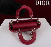 DIOR | Lady d-joy-micro Leather with Velvet red - 2