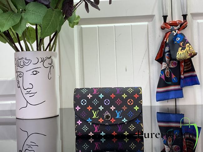 LOUIS VUITTON | LV x TM Rosalie Coin Purse Black Multicolored - 1