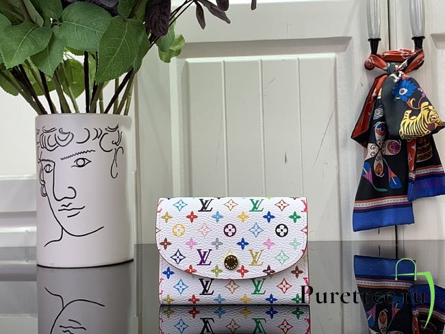 LOUIS VUITTON | LV x TM Rosalie Coin Purse Blanc Multicolored - 1