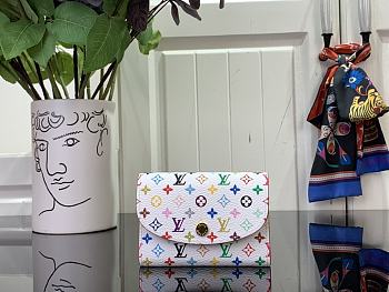 LOUIS VUITTON | LV x TM Rosalie Coin Purse Blanc Multicolored