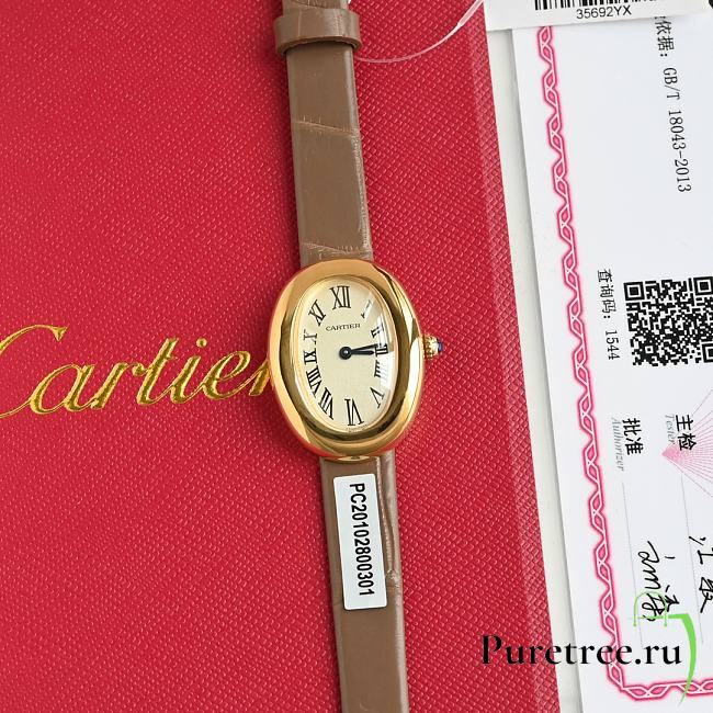 CARTIER | Baignoire Watch In Brown  - 1