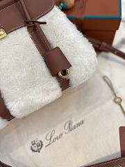 LORO PIANA | Loom Bag L25 Calfskin Wool white - 3