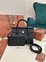 LORO PIANA | Loom Bag L25 Calfskin Black - 4