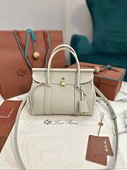 LORO PIANA | Loom Bag L25 Calfskin Stone Grey - 2