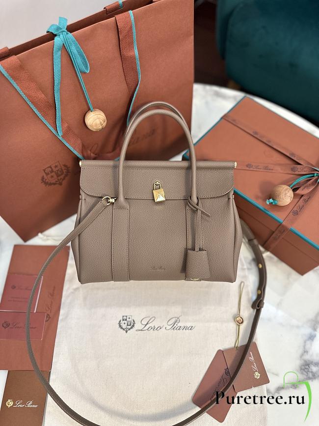 LORO PIANA | Loom Bag L25 Calfskin Brown - 1