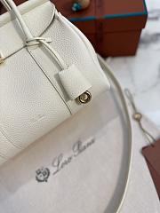 LORO PIANA | Loom Bag L25 Calfskin Whispering White - 5