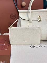 LORO PIANA | Loom Bag L25 Calfskin Whispering White - 4