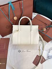 LORO PIANA | Loom Bag L25 Calfskin Whispering White - 2