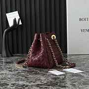 BOTTEGA VENETA | Small Parachute Shoulder bag in supple Intrecciato leather burgundy - 6