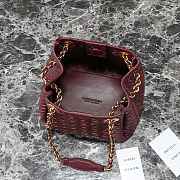 BOTTEGA VENETA | Small Parachute Shoulder bag in supple Intrecciato leather burgundy - 3