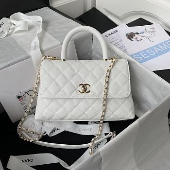 CHANEL | 21 Coco Handle Mini Size In White