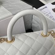 CHANEL | 21 Coco Handle Mini Size In White - 3