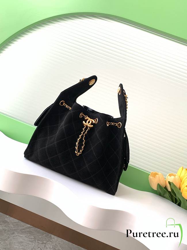 CHANEL | 25C Mysterious coolness hobo bag black  - 1