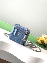 CHANEL | Mini Vanity With Chain In Denim - 1