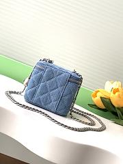 CHANEL | Mini Vanity With Chain In Denim - 5