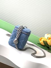 CHANEL | Mini Vanity With Chain In Denim - 4