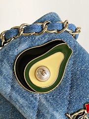 CHANEL | limited edition second-hand badge denim vintage denim 20 cm - 2