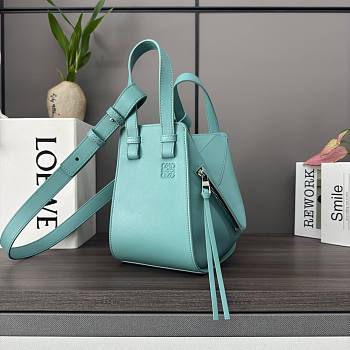 LOEWE | Hammock Logo Embossed Shoulder Bag Light Blue