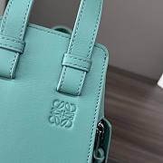 LOEWE | Hammock Logo Embossed Shoulder Bag Light Blue - 5