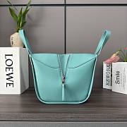 LOEWE | Hammock Logo Embossed Shoulder Bag Light Blue - 3