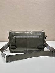 PRADA | Medium triangle logo messenger bag green - 6