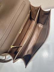 PRADA | Medium suede shoulder bag gold hardware cocoa brown - 5