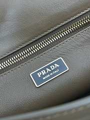 PRADA | Large suede shoulder bag gold hardware cocoa brown - 6