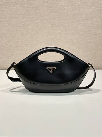 PRADA | Triangle-logo leather tote bag black