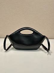 PRADA | Triangle-logo leather tote bag black - 6