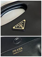 PRADA | Triangle-logo leather tote bag black - 3