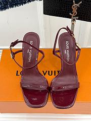 LOUIS VUITTON | High Heels In Burgundy - 4