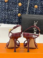 LOUIS VUITTON | High Heels In Burgundy - 5