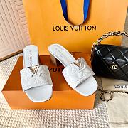 LOUIS VUITTON | Frame Mule 4.5 cm In White - 1