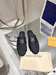 LOUIS VUITTON | Capri Open Denim Loafers - 1