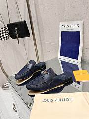 LOUIS VUITTON | Capri Open Denim Loafers - 3