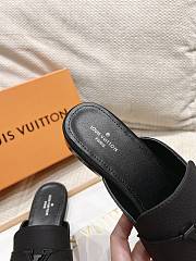 LOUIS VUITTON | Capri Open Black Loafers Calfskin - 4