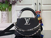 Louis Vuitton | Mini Capucines Taurillon leather in black color - 1