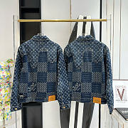 Louis Vuitton x Nigo Giant Damier Waves MNGM Denim Jacket - 6