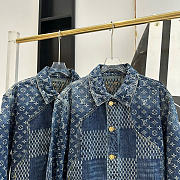 Louis Vuitton x Nigo Giant Damier Waves MNGM Denim Jacket - 4