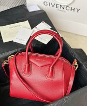 GIVENCHY | Mini Antigona bag in Box leather red - 1