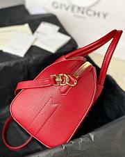 GIVENCHY | Mini Antigona bag in Box leather red - 4