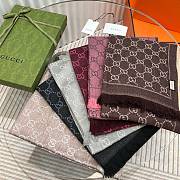 GUCCI | GG jacquard knitted scarf 01 - 4