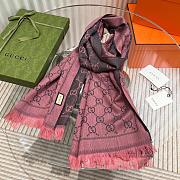 GUCCI | GG jacquard knitted scarf 02 - 3