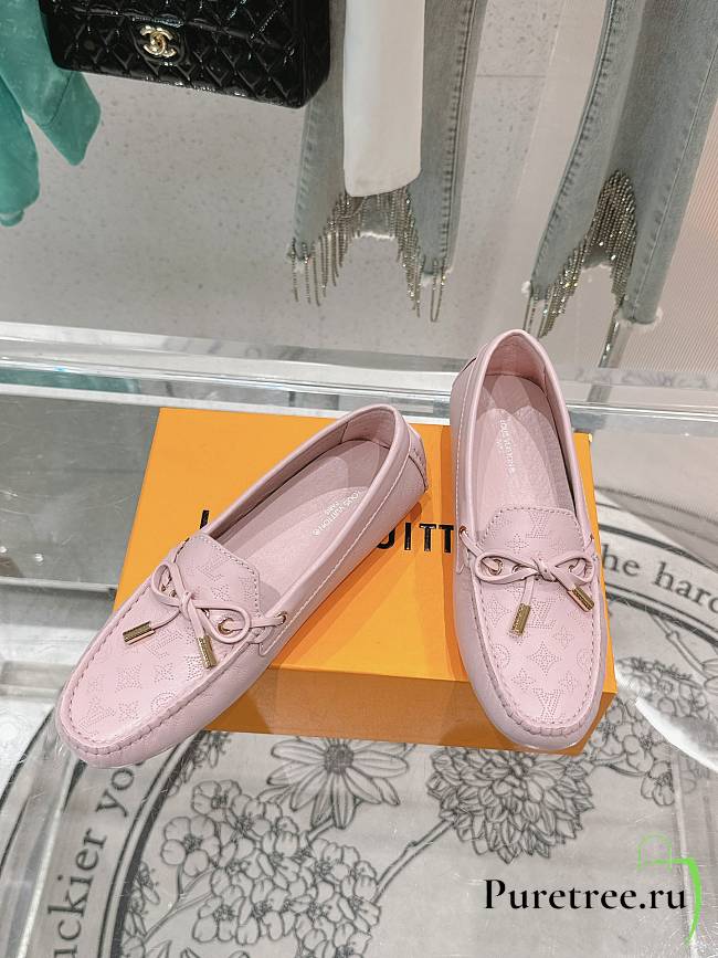 LOUIS VUITTON | Driver Mocassin Shoes Pink - 1